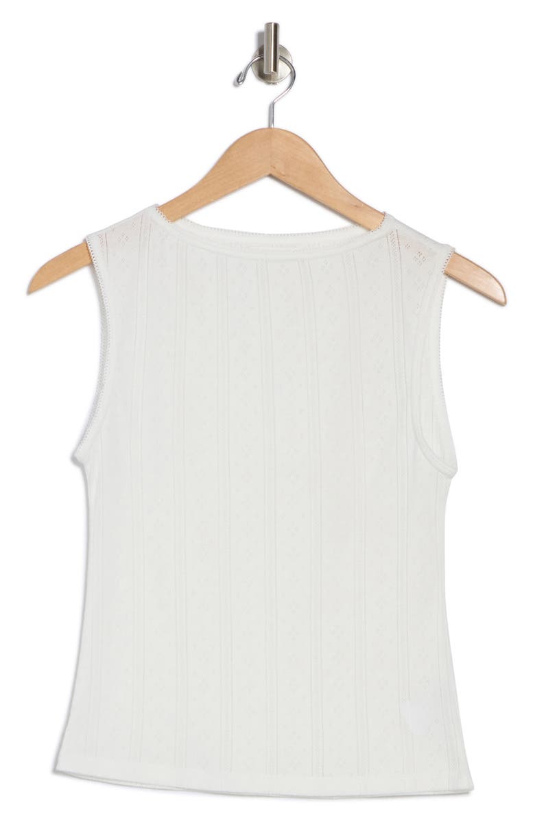 Elodie Pointelle Tank, Alternate, color, White