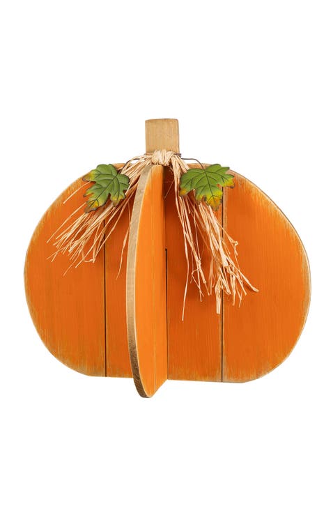 Fall Wood Interlocking Pumpkin Porch Decor