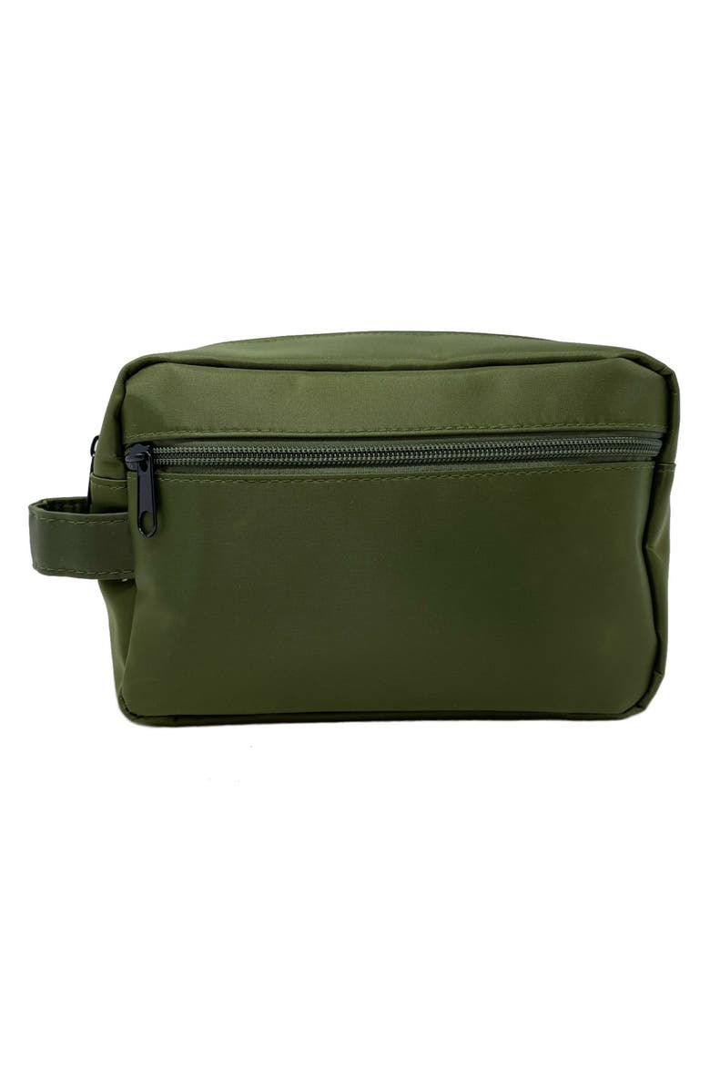 Youzey Olive Green Toiletry Bag, Main, color, Green