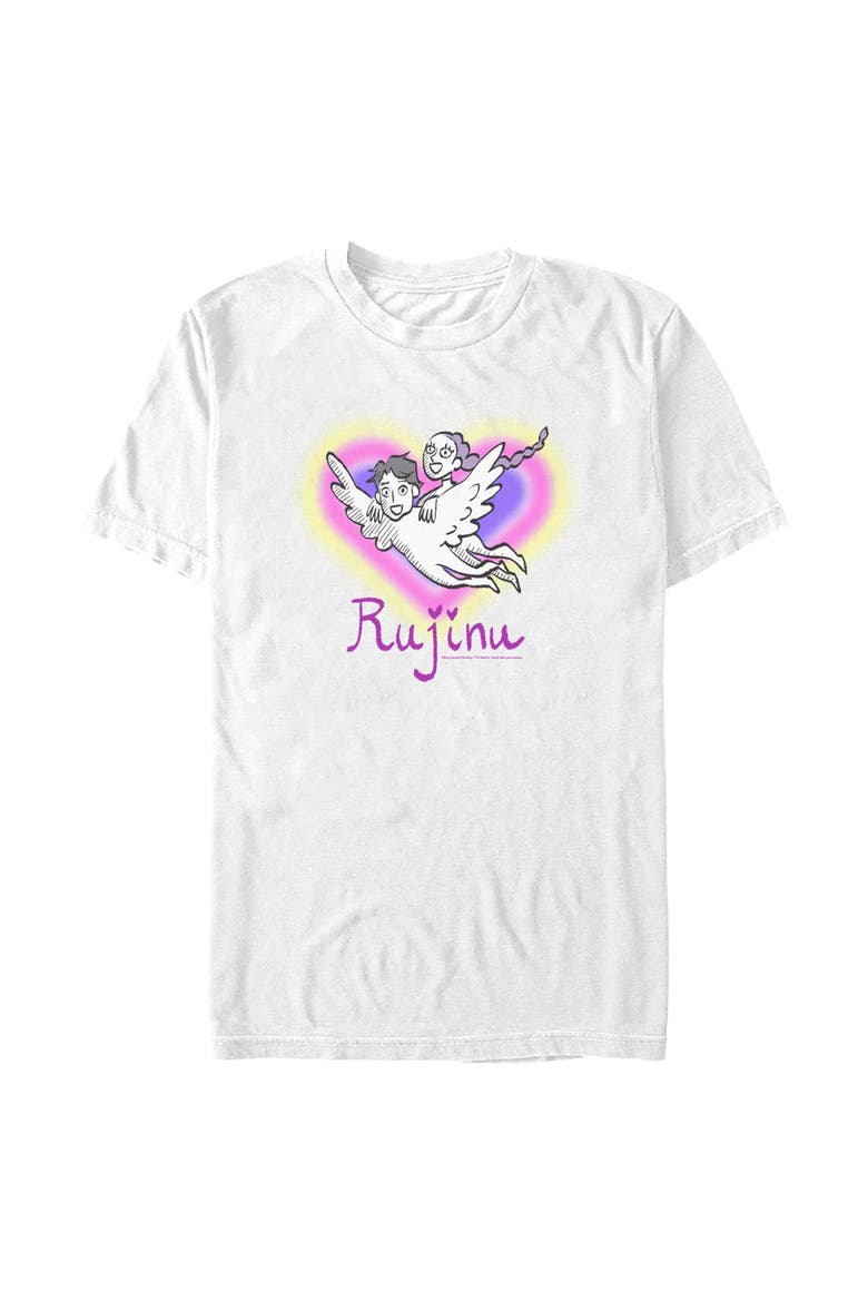 Men's Fan Art Rujinu T-Shirt, Main, color, White
