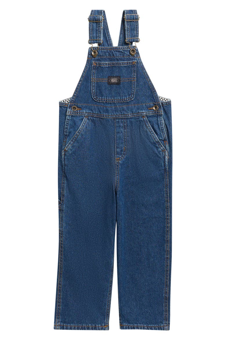 Kids' Davey Workwear Denim Overalls, Main, color, MEDIUM INDIGO