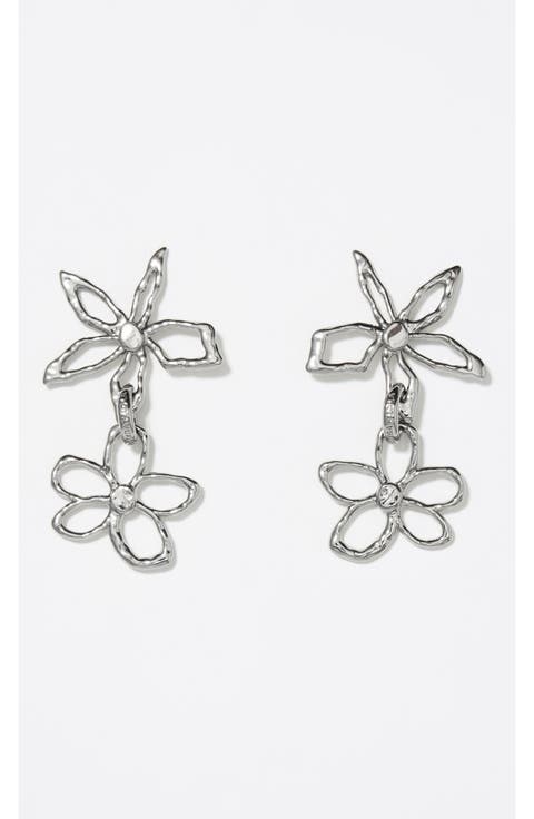 Textured Flower Earrings