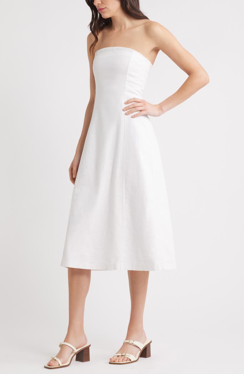 Open Edit Akari Block Heel Sandal, Alternate, color, Ivory Egret