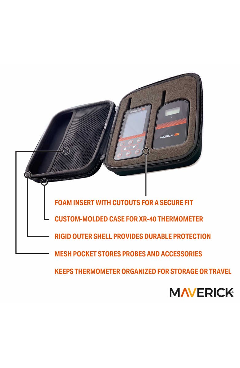 Maverick Molded Case for XR-40 Thermometer, Alternate, color, Black