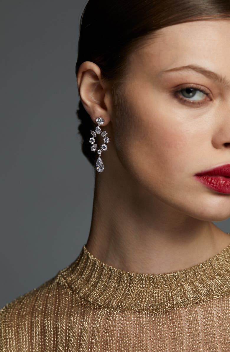 Nadri Beatrix Open Chandelier Earrings, Alternate, color, 