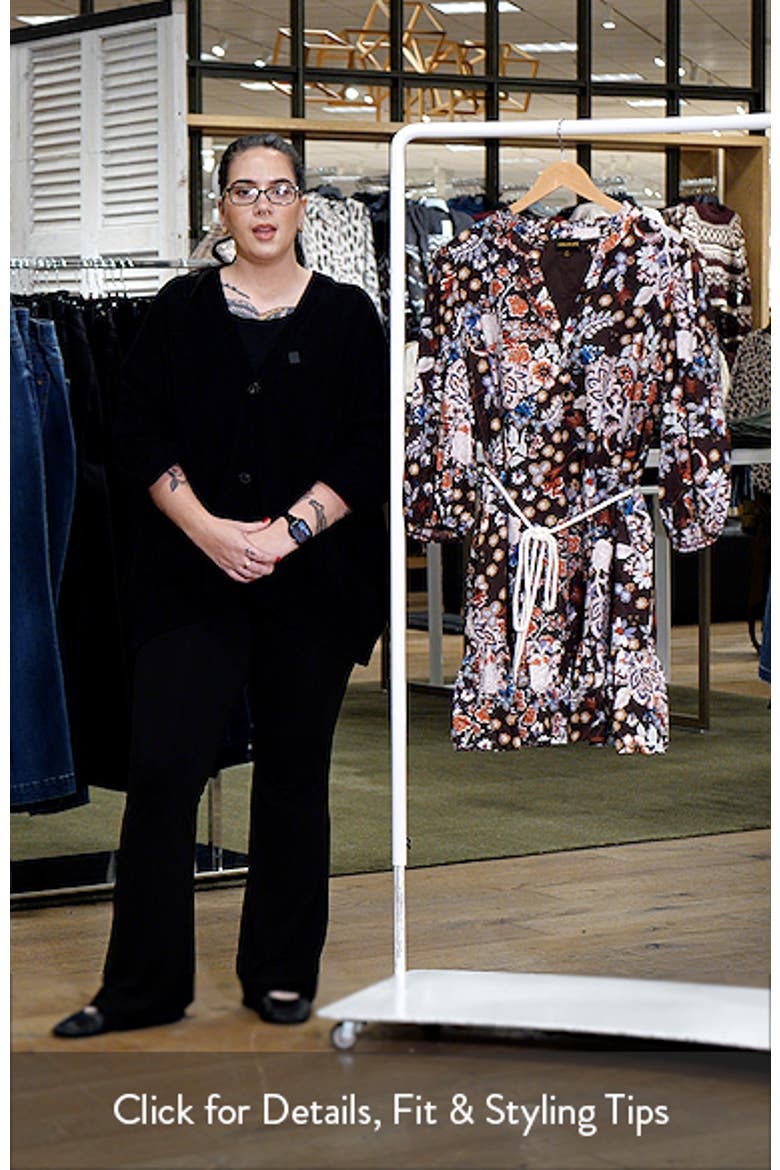 Journee Floral Jazlyn Tie Waist Dress video