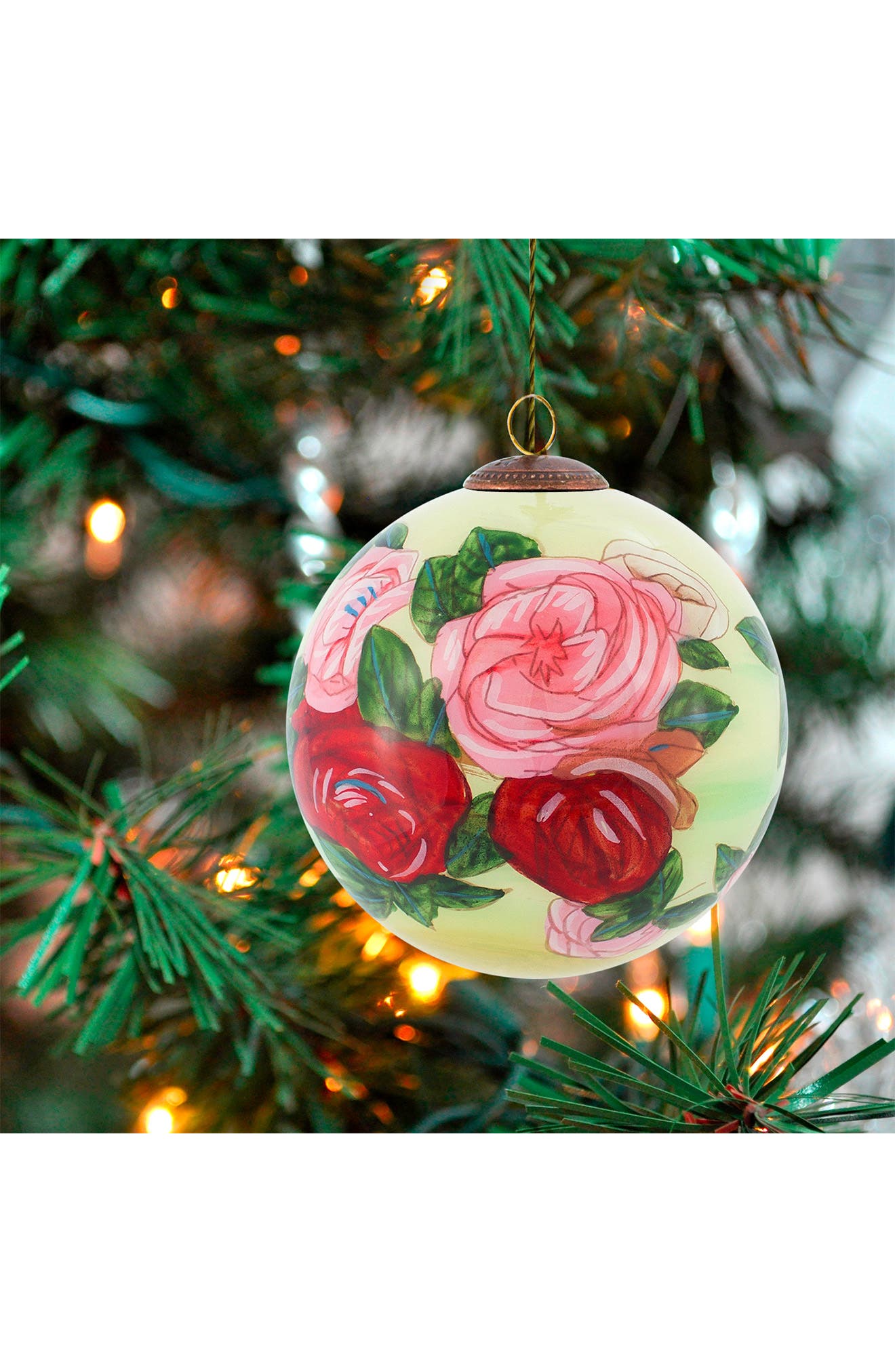 OVERSTOCK ART Set of 12 Discarded Roses Ornaments | Nordstromrack