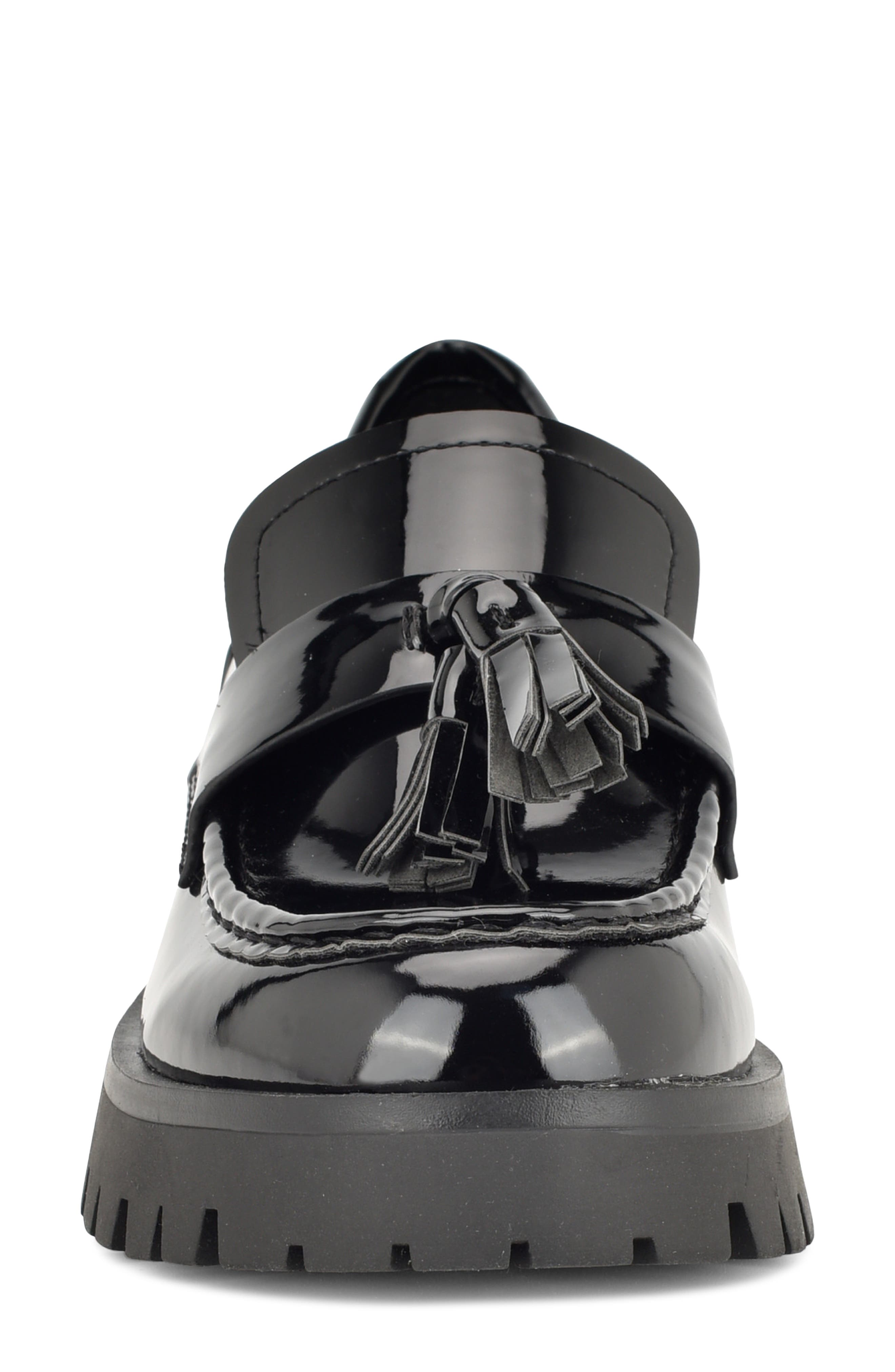 Garry Platform Tassel Loafer, Alternate, color, BLACK PATENT