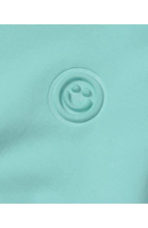 Shop Lands' End Girls Knit Crewneck Sweatshirt In Aruba Blue