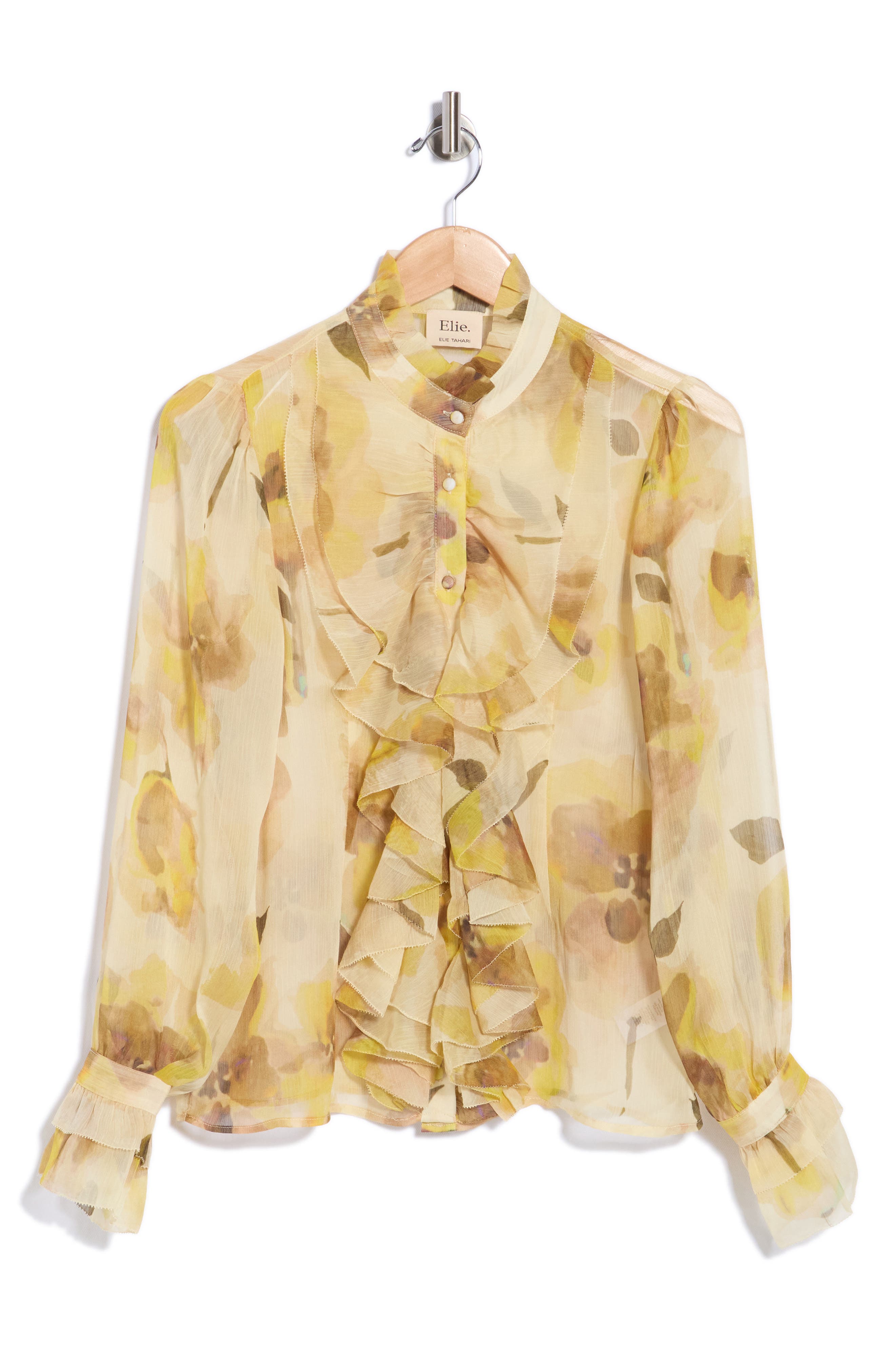 Ruffle Long Sleeve Top