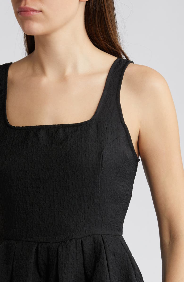 Chelsea28 Pucker Pleated Romper, Alternate, color, Black