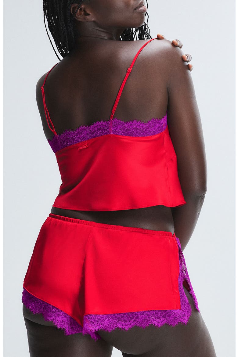 Fire Desire Lace Sleep Camisole, Alternate, color, TIMELESS RED