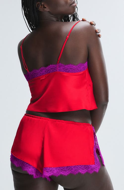 Savage X Fenty Fire Desire Lace Sleep Camisole In Timeless Red