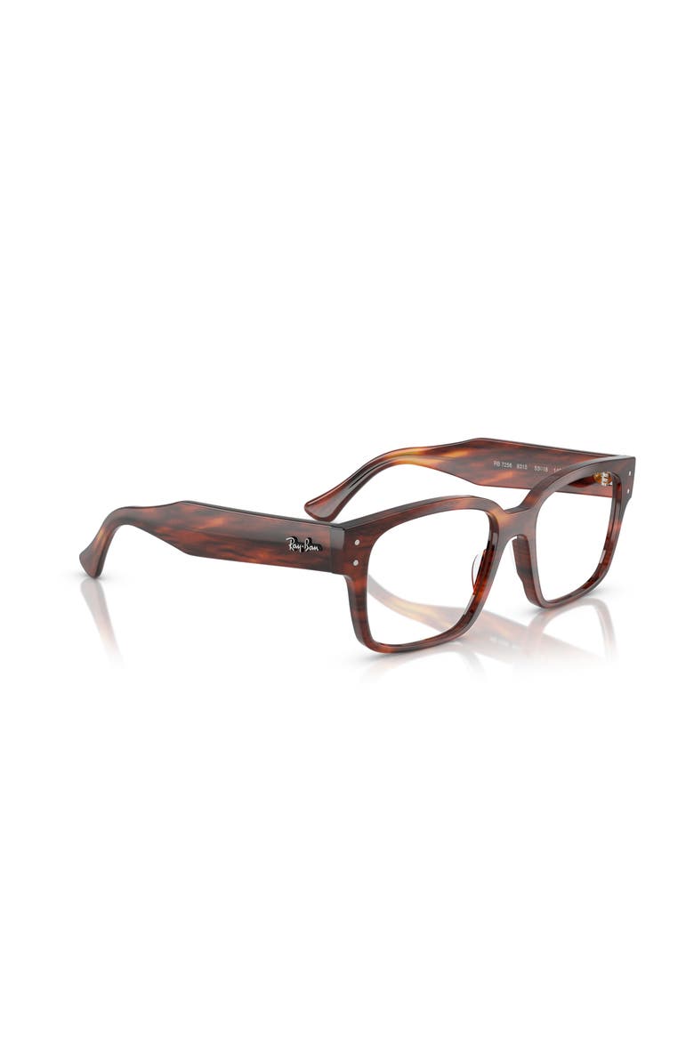 Ray-Ban 51mm Square optical glasses, Alternate, color, Brown