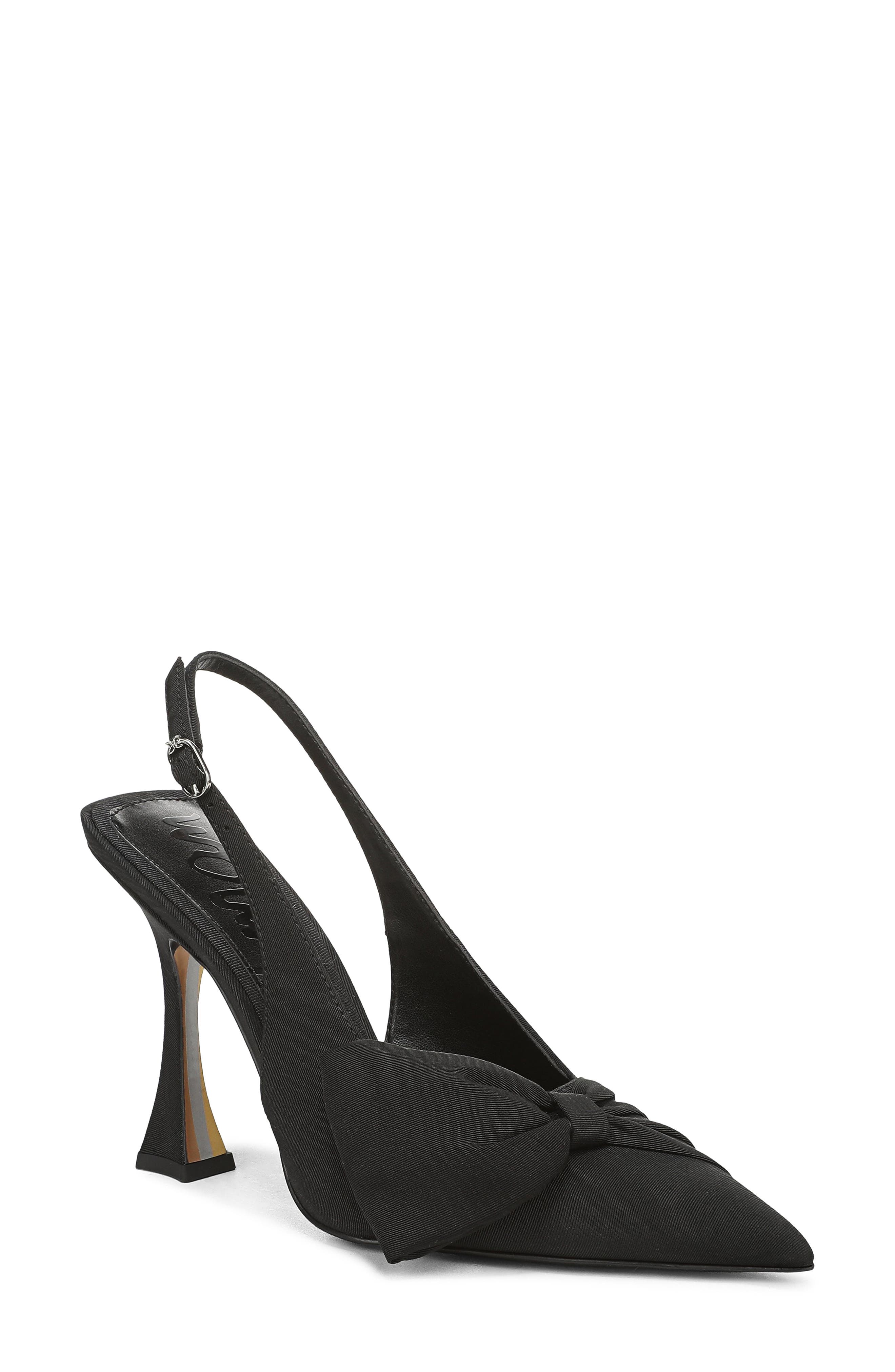 Sam Edelman Onia Pointed Toe Slingback Pump, Main, color, Black