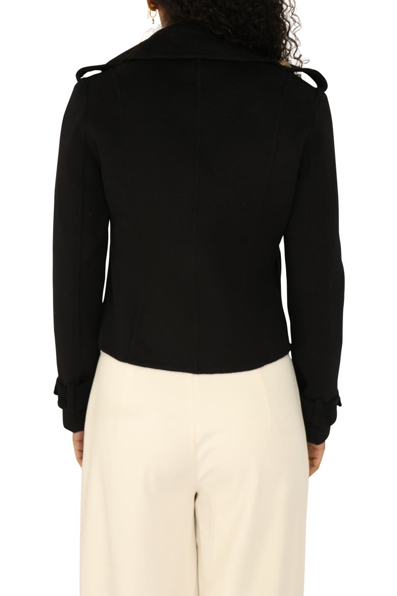 Better Off Military Peacoat, Alternate, color, Black
