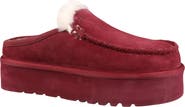 Mykos Suede Genuine Shearling Lined Water Repellent Clog