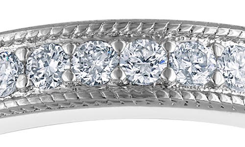Fzn Sterling Silver Lab Grown Diamond Ring In Silver