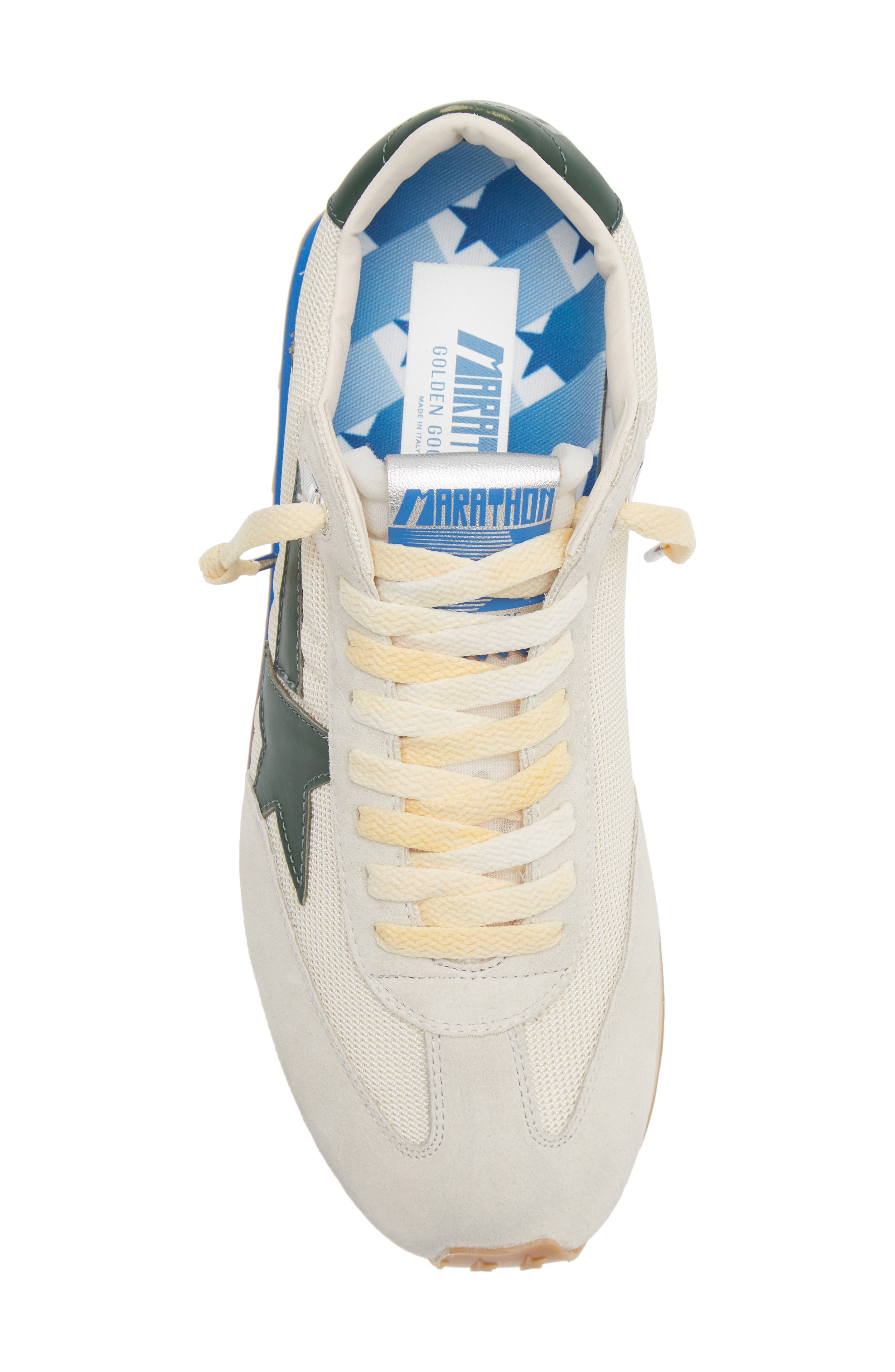Running Marathon Sneaker, Alternate, color, BEIGE/ GREY/ GREEN