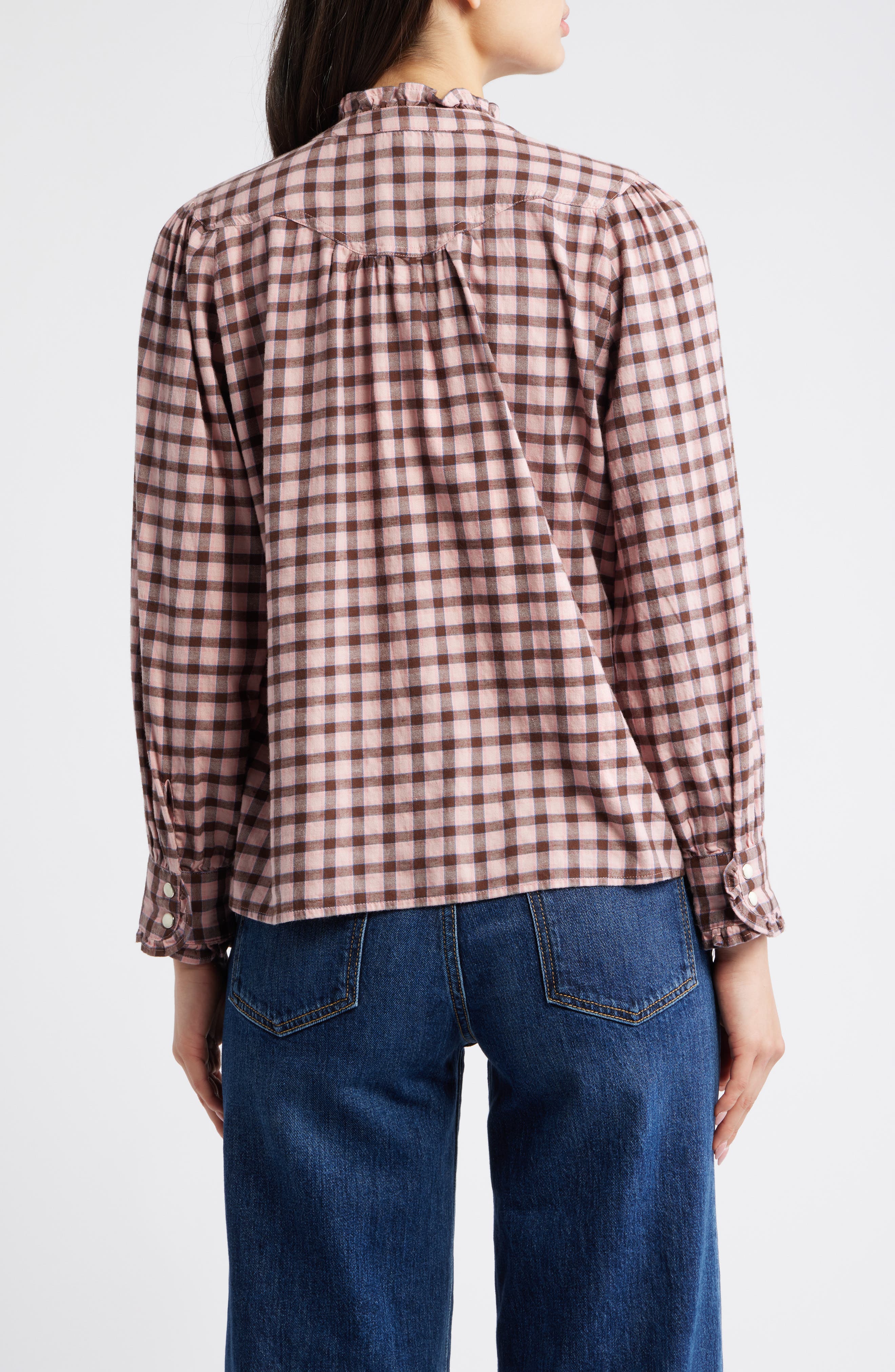 Alanna Gingham Long Sleeve Shirt - image 2