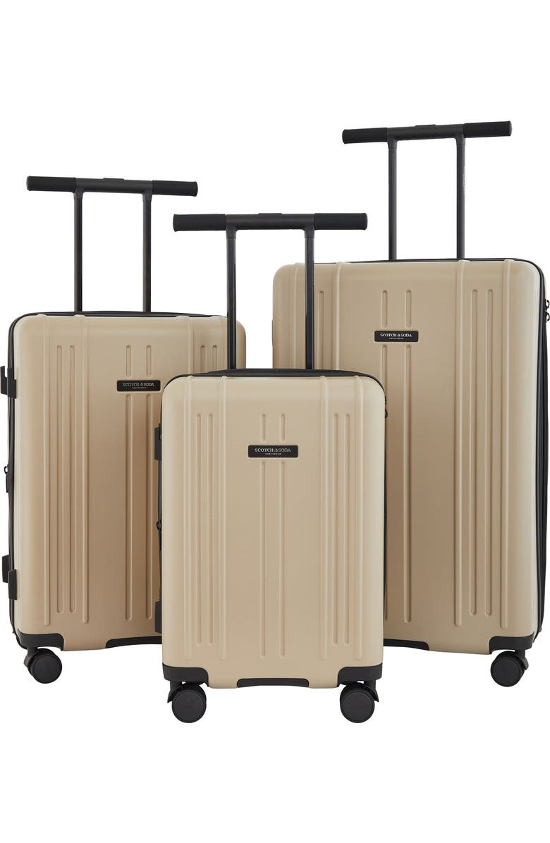 Scotch & Soda Eindhoven 3-Piece Luggage Set, Main, color, Travertine