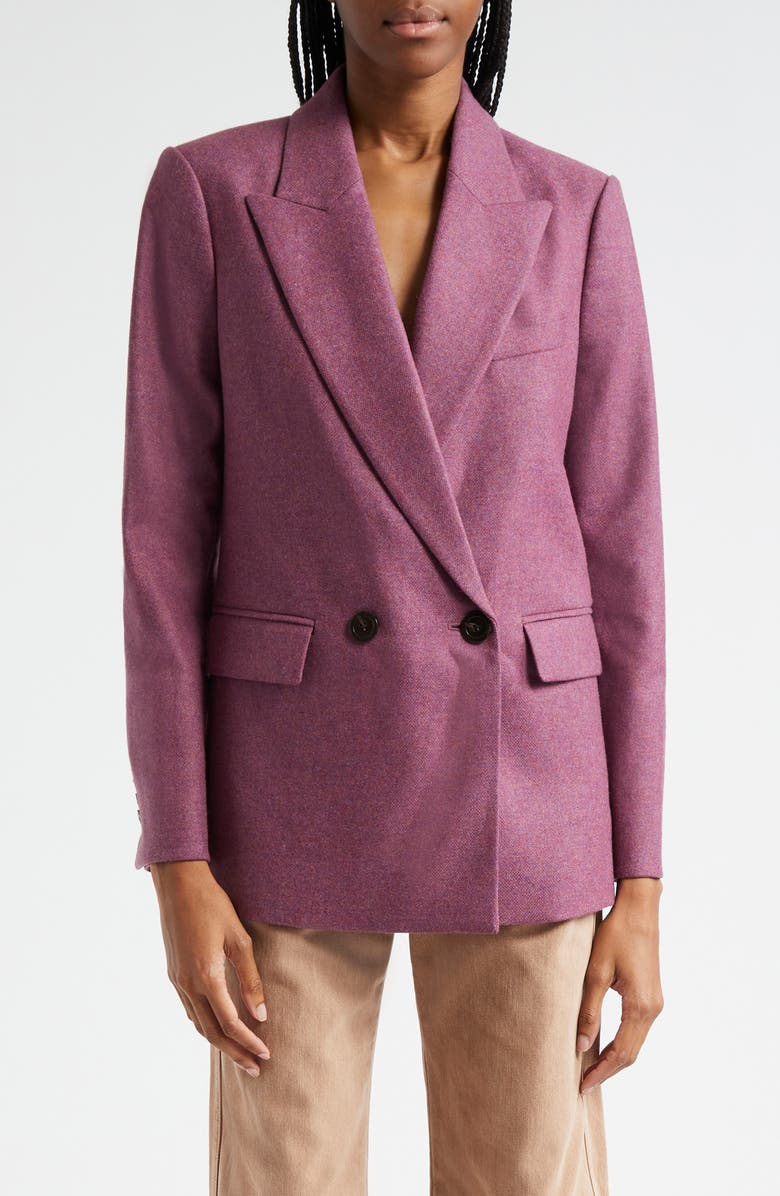 Veronica Beard Sevyn Wool Blend Dickey Jacket, Main, color, Vintage Orchid