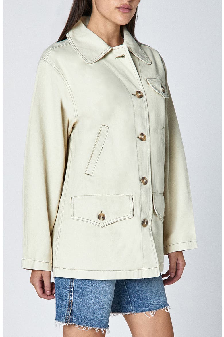 Ari Cotton Jacket, Alternate, color, BLANCH