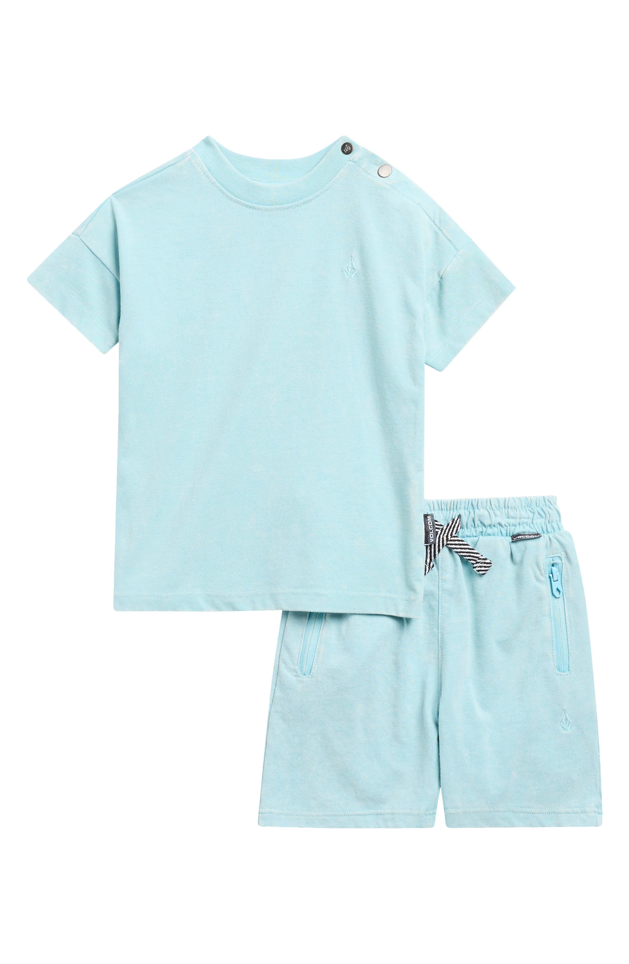 Volcom Acid Wash T-Shirt & Shorts Set