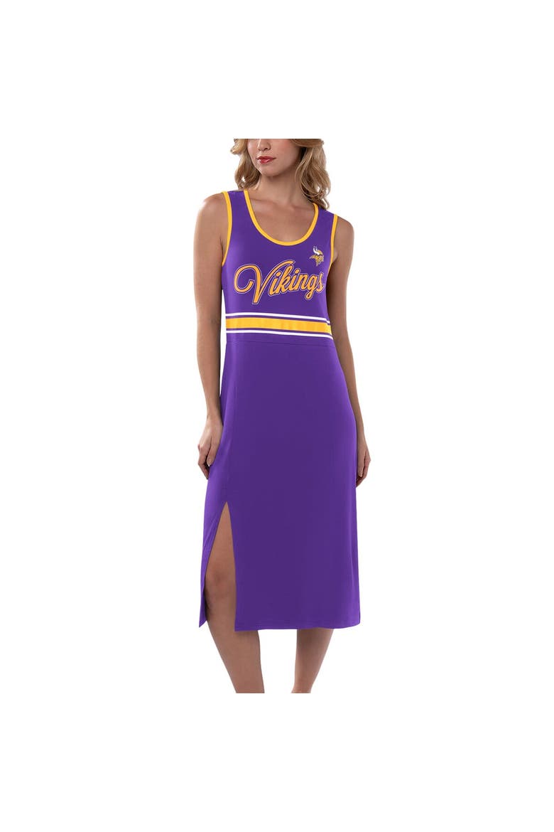 Women's G-III 4Her by Carl Banks Purple Minnesota Vikings Main Field Maxi Dress, Main, color, Purple