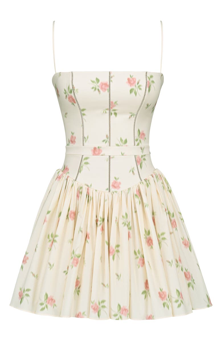 Ysabella Floral Print Minidress