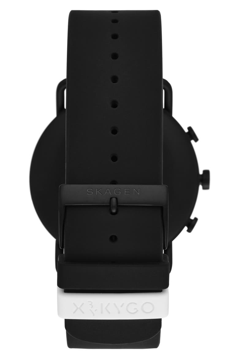 Falster 3 Mesh Silicone Strap Smart Watch, 42mm, Alternate, color, BLACK