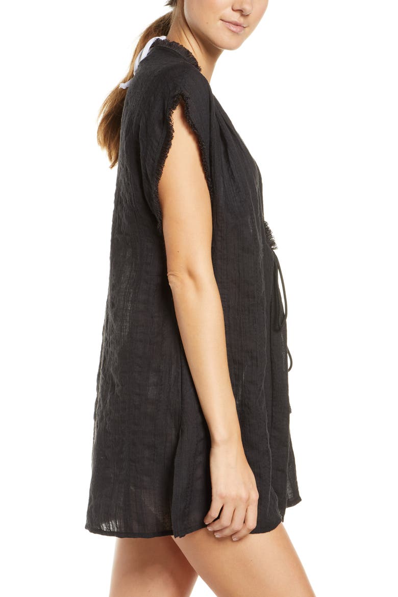 Michelle Cover-Up Tunic, Alternate, color, BLACK