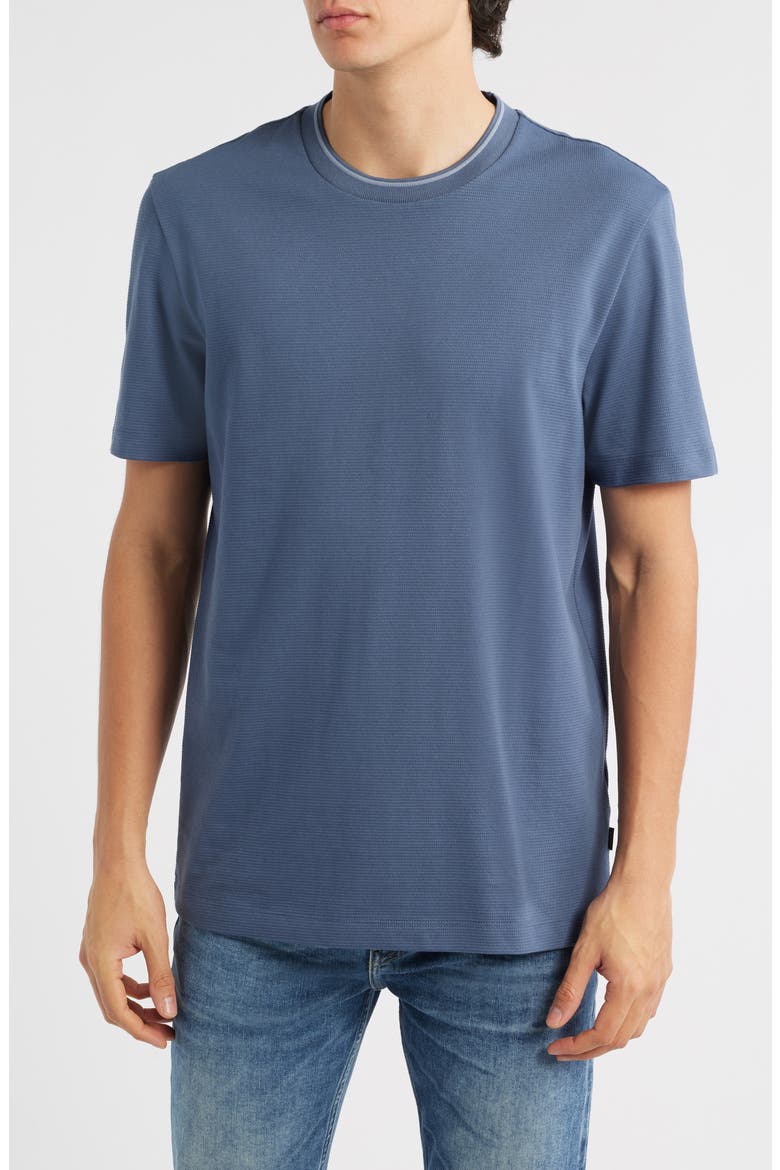 Thompson Tipped Cotton Blend T-Shirt, Main, color, OPEN BLUE