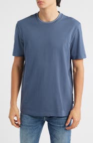 BOSS Thompson Tipped Cotton Blend T-Shirt