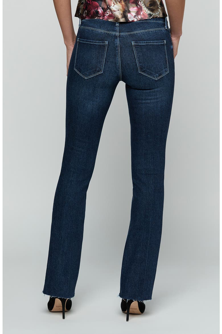 Ruth High Waist Raw Hem Straight Leg Jeans, Alternate, color, VANCOUVER
