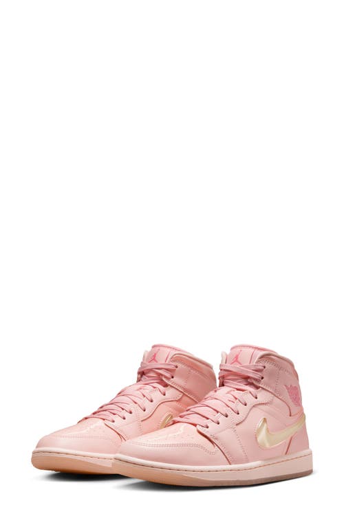 Jordan Women's Air 1 Mid Se Shoes In Washed Coral/pink Salt