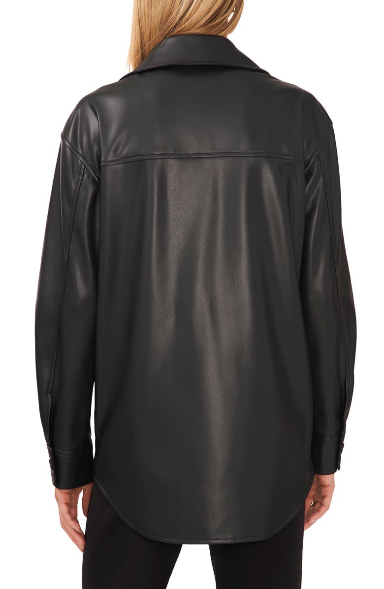 Halogen<sup>®</sup> Faux Leather Shirt Jacket, Alternate, color,