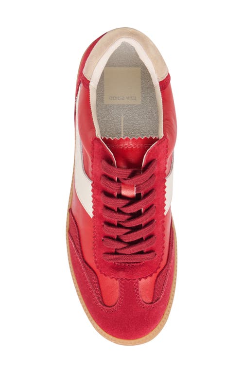 Dolce Vita Notice Sneakers Crimson Suede In Red