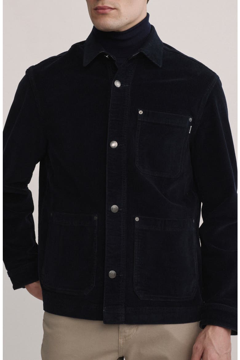 Sean Cotton Corduroy Button-Up Shirt Jacket, Alternate, color, SKYLINE