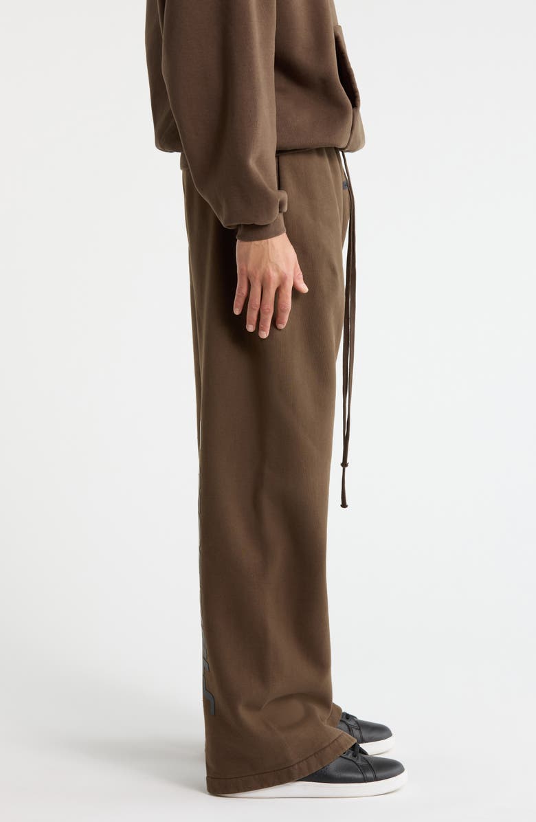 Fear of God Essentials Cotton Fleece Flare Sweatpants, Alternate, color, Brown