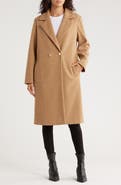 AREA STARS Belinda Double Breasted Twill Coat