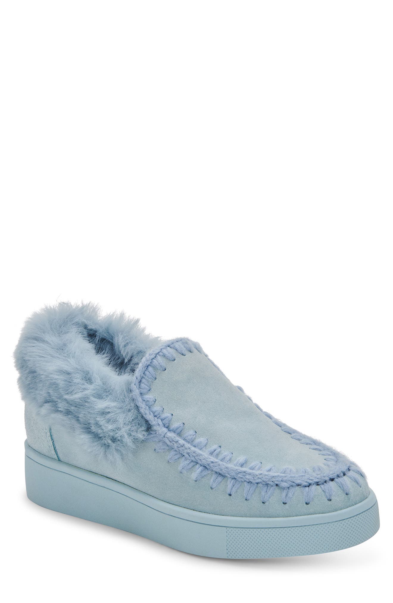 Aria Waterproof Slip-On, Main, color, BLUE SUEDE