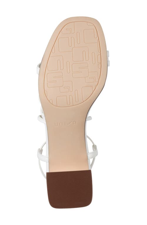 Unisa Faux Leather Block Heel Sandal