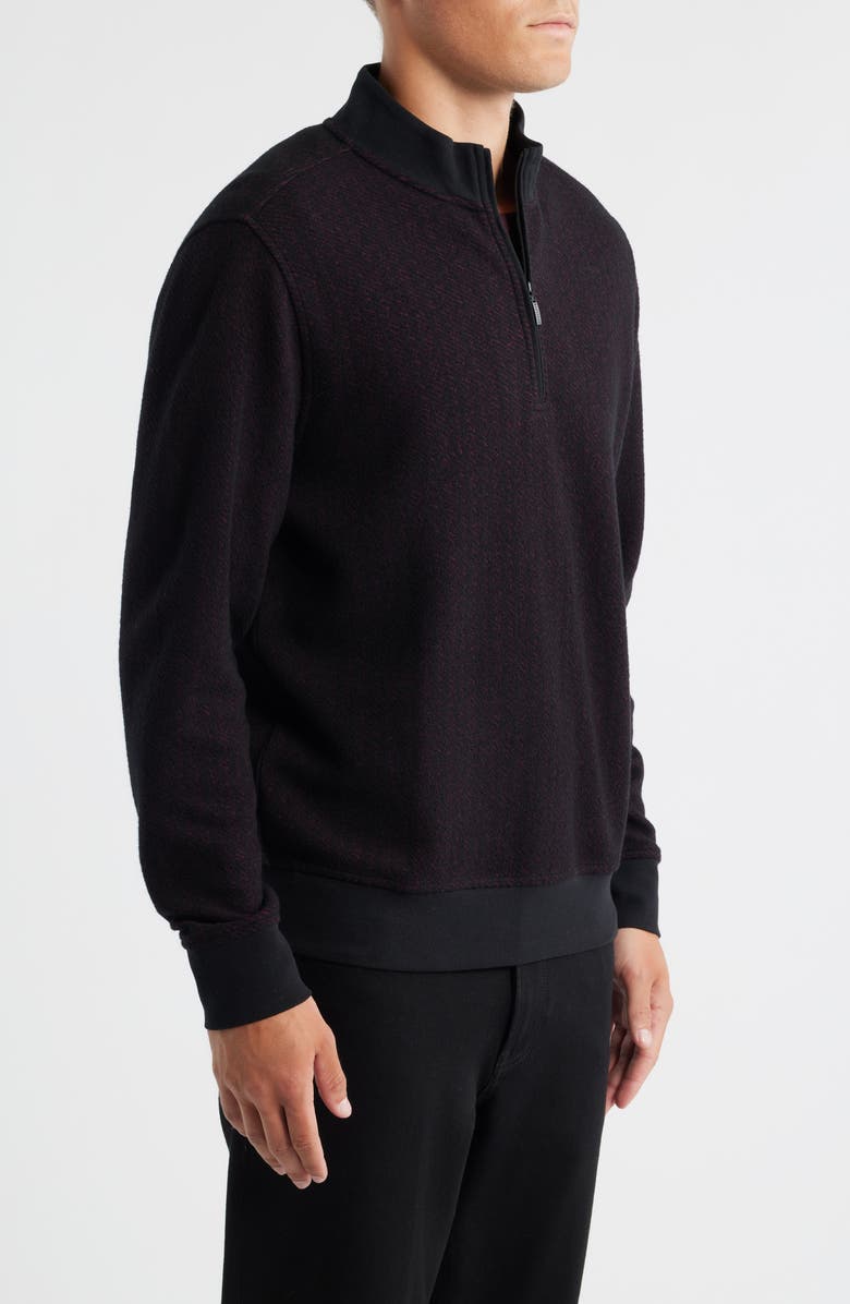 Robert Barakett Cedro Quarter Zip Pullover, Alternate, color, Bordeaux