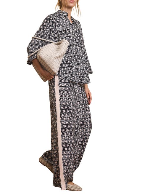 Geometric Print Wide Trousers