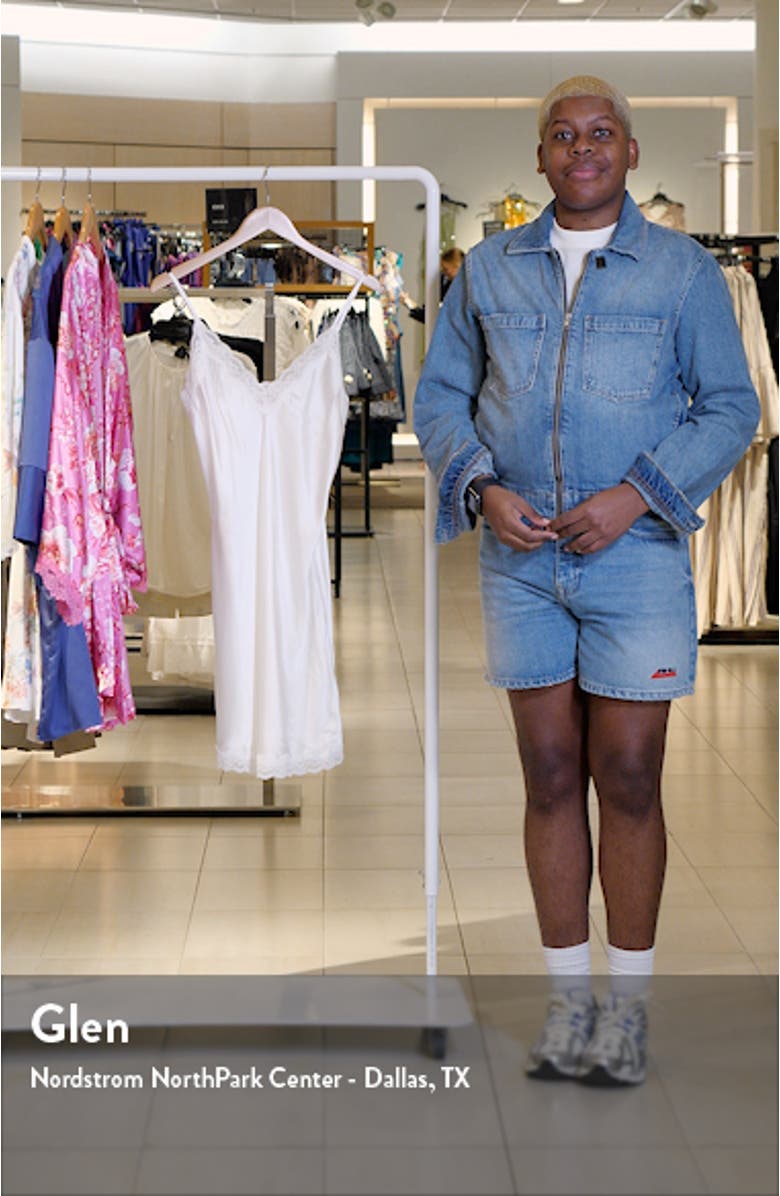 Camille Lace Trim Silk Nightgown, sales video thumbnail