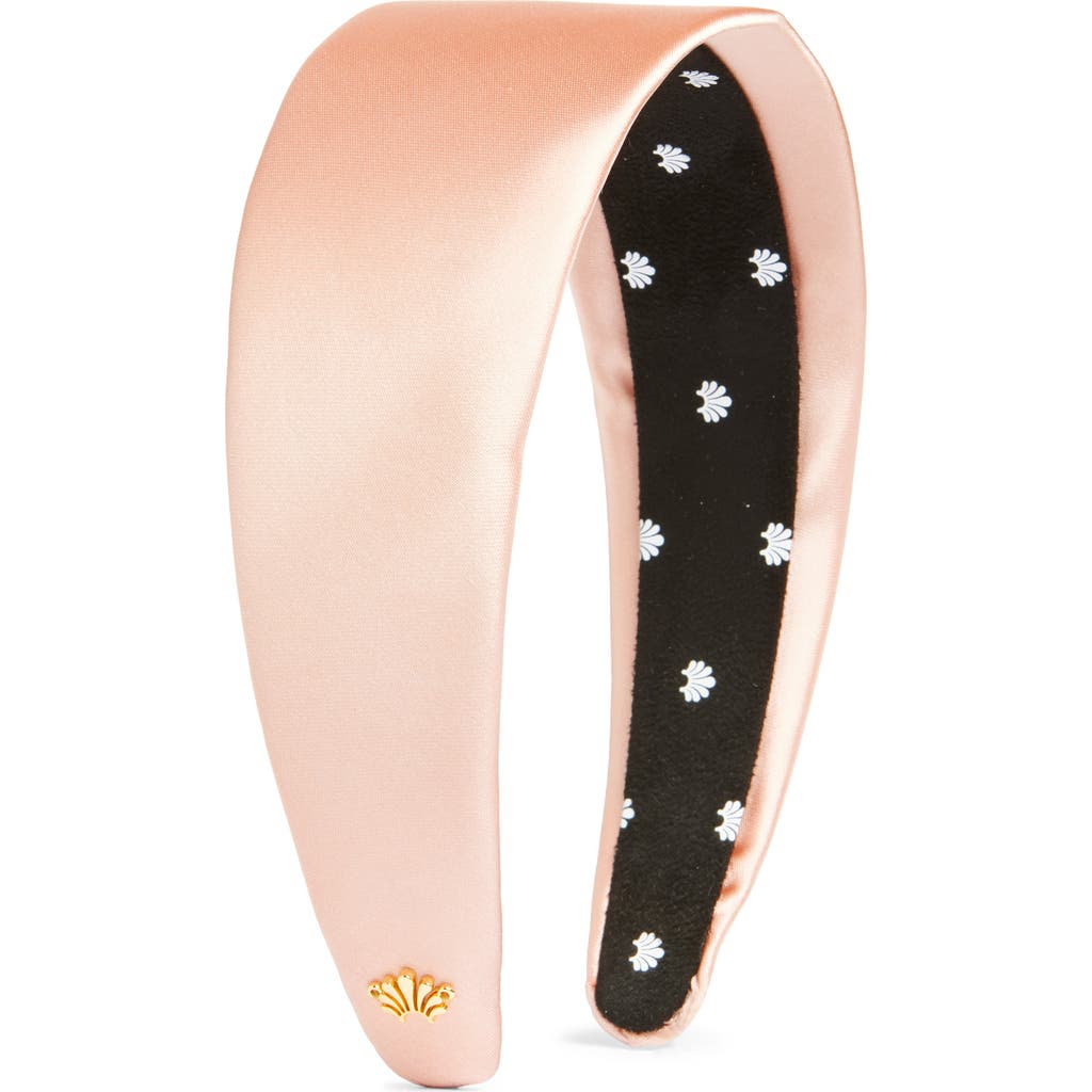 Lele Sadoughi Brigitte Silk Satin Headband In Blush Melon