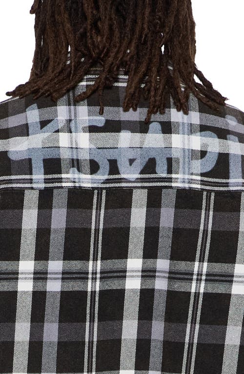 Ksubi Rose Bowl 1999 Check Cotton Button-up Shirt In Black