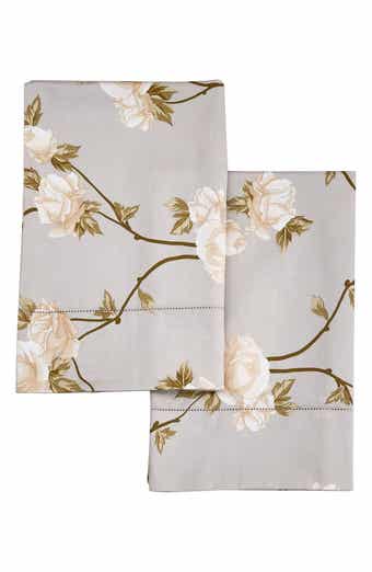 MELANGE HOME Rose Cotton Pillowcase Set