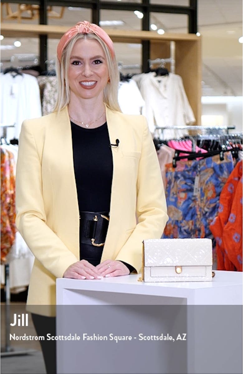 T Monogram Embossed Leather Wallet on a Chain, sales video thumbnail